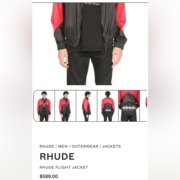Rhude Two-Tone Nylon Flight Jacket - Picture 12 of 12